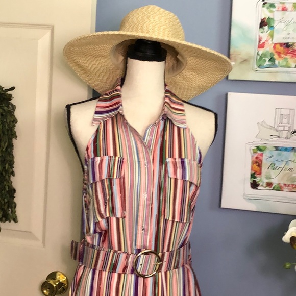 L’Atiste multicolored striped racer back maxi - Picture 2 of 8